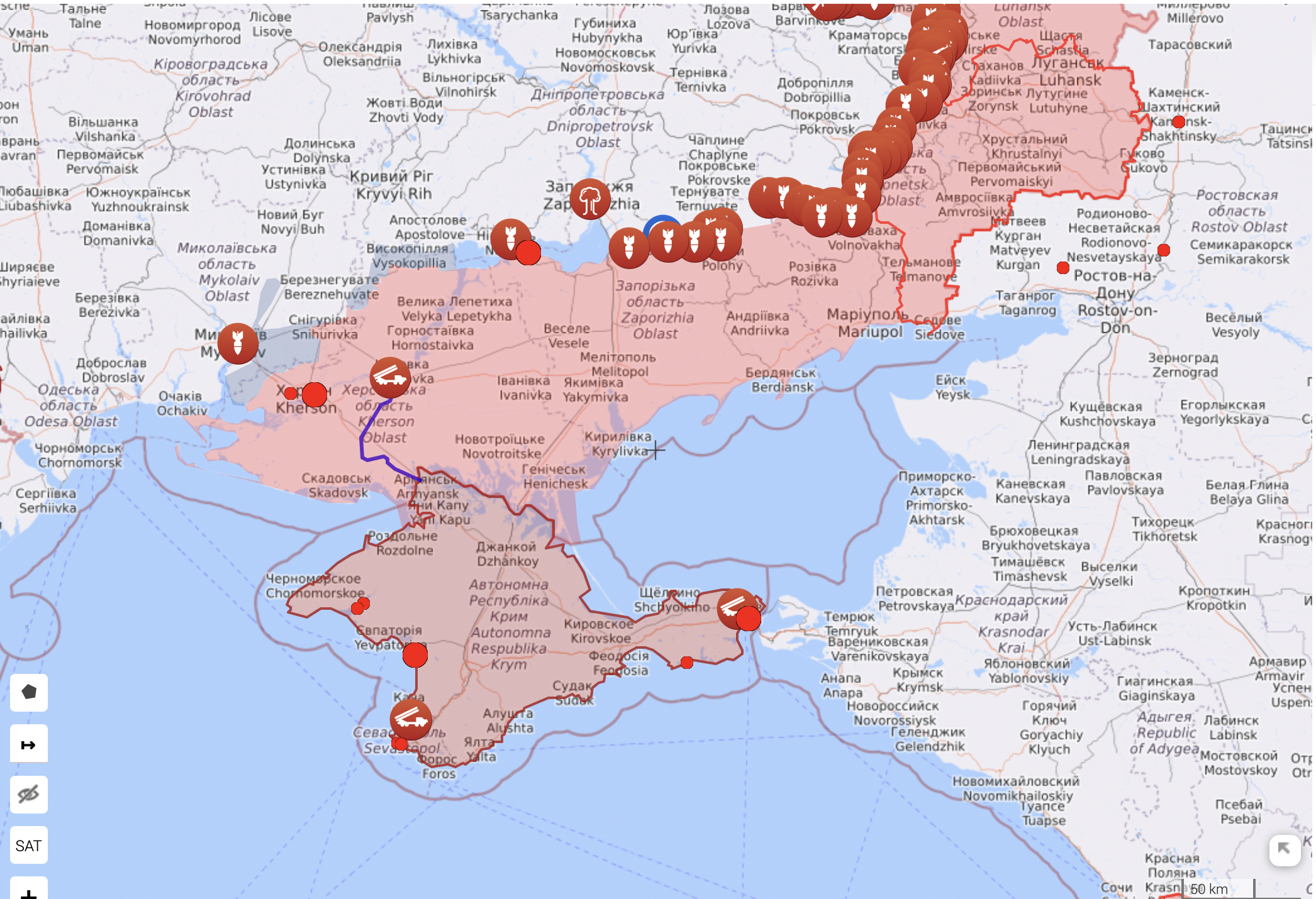Карта війни в Україні на 19 серпня: де ведуться бойові дії